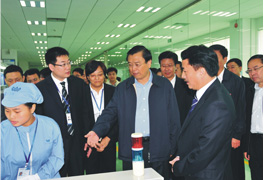 時任全國人大常委會委員長、時任國務院副總理張德江同志視察威勝