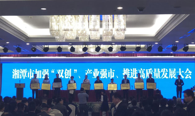 威勝電氣榮獲“湘潭市實施創新引領戰略十大知識產權優勢企業”以及“促進實體經濟擴大經營規模企業”